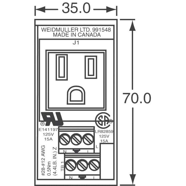 9915480000 Weidmüller  Terminal Block Adapters